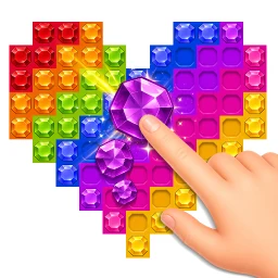 Glow Sort - Jewel Color Puzzle 아이콘
